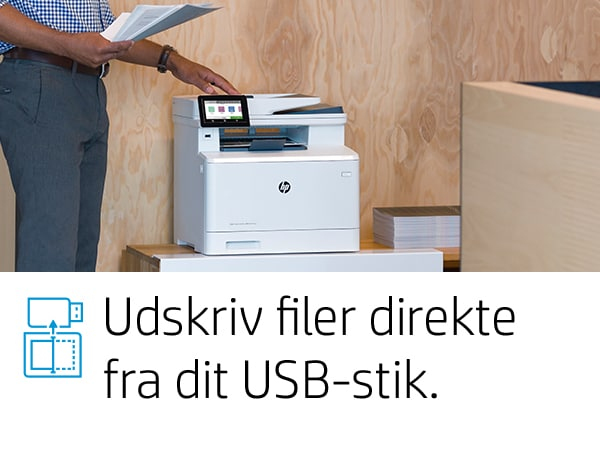 HP Color LaserJet Pro MFP M479fdw, Farve, Printer til Udskriv, kopiér, scan, fax, og send e-mail, Scan til e-mail/PDF; Tosidet udskrivning; 50-arks ukrøllet ADF