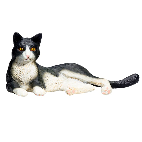 Mojo Fun Cat Lying Black and White