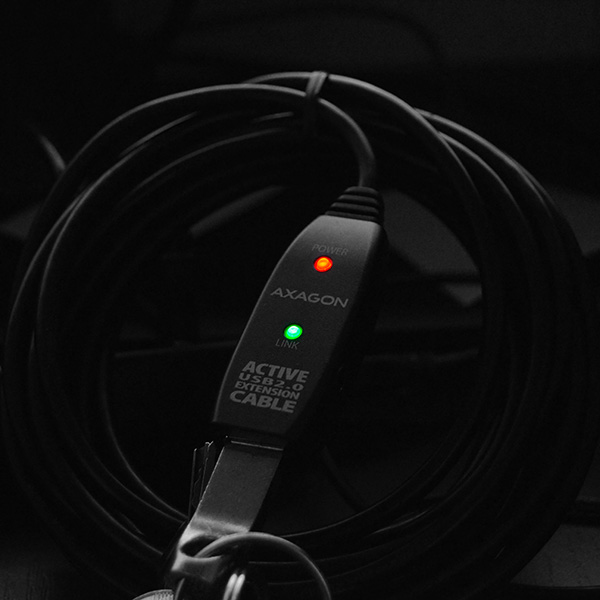 Axagon ADR-205 USB-kabel USB 2.0 5 m USB A 0,48 Gbit/sek. Sort