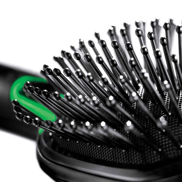 Braun BR710 Aikuinen Leveä hiusharja Musta, Vihreä 1 kpl