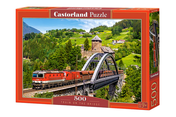 Castorland Train on the bridge 500 pcs Pussel 500 styck Fordon