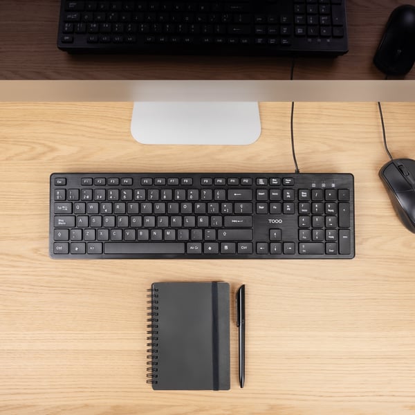 TooQ TQK-2003-B tastatur Universel USB Sort