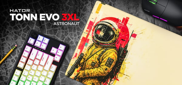 HATOR Tonn EVO 3XL Astronaut Spelmusmatta Multifärg