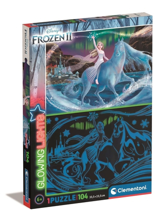 Clementoni Disney Frozen 2 Kontur puslespil 104 stk Kunst