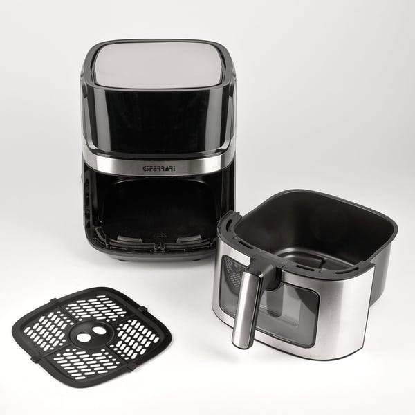 G3 Ferrari Friggisano Visual Single 6,5 l Fristående 1700 W Varmluftsfritös Svart, Silver
