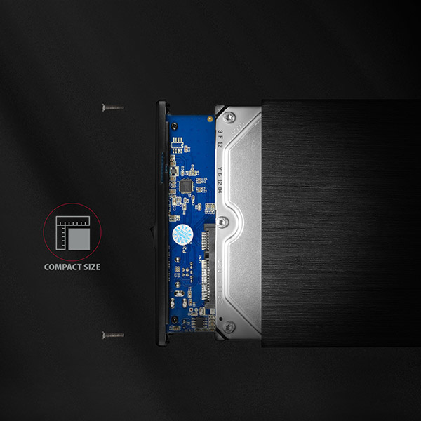 Axagon EE35-XA3 Hölje för lagringsenheter HDD-hölje Svart 3.5"
