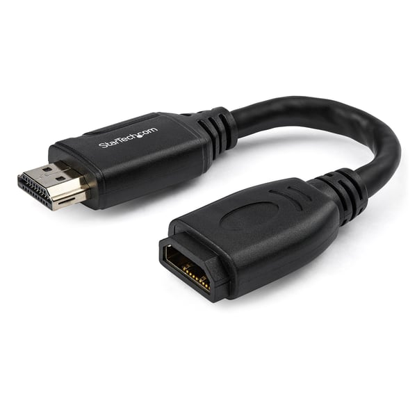 StarTech.com HD2MF6INL 15 cm High Speed HDMI-forlængerkabel St/Bu StarTech.com HD2MF6INL 15 cm High Speed HDMI-forlængerkabel St/Bu