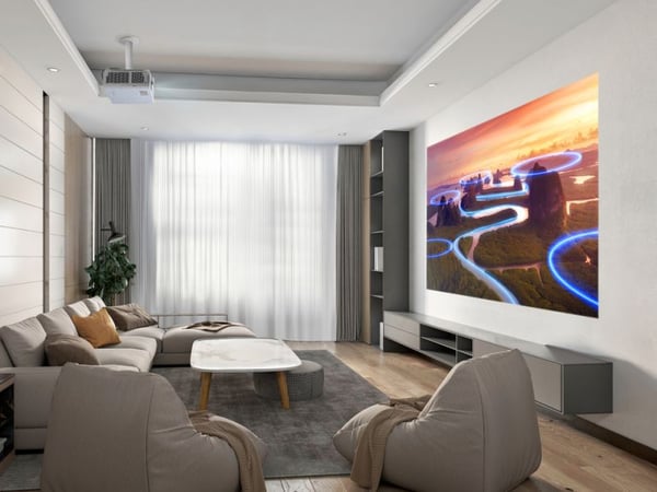 Viewsonic LX750-4KE dataprojekter Standard-kast projektor 4000 ANSI lumens UHD 4K (3840x2160) 3D Hvid