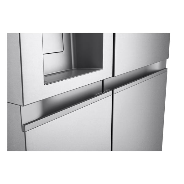LG GSLE91MBAB side-by-side køle-fryseskab Fritstående 623 L Rustfrit stål