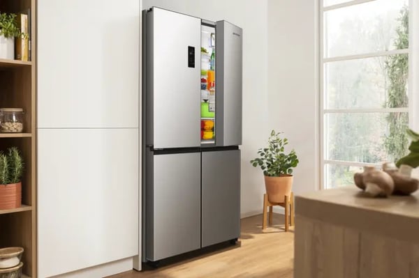 Gorenje NRM819E61X Kombinerad kyl/frys side-by-side Fristående 460 l Grå