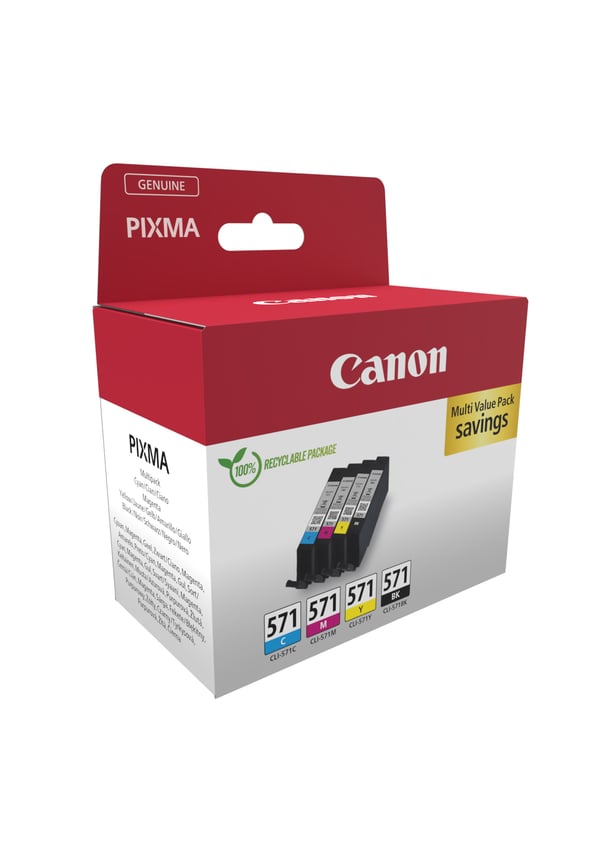 Canon 0386C008 mustekasetti 4 kpl Alkuperäinen Musta, Syaani, Magenta, Keltainen