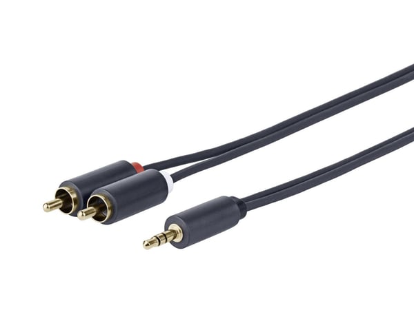 Vivolink PROMJRCA30 lydkabel 30 m 3.5mm 2 x RCA Sort