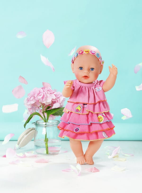 BABY born Summerdress Set w Pins Nuken vaatesetti