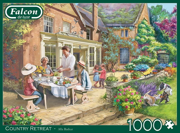 Falcon de luxe Country Retreat 1000pcs Puslespil 1000 stk Landskab