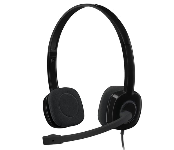 Logitech 981-000587 hovedtelefoner/headset Ledningsført Kontor/Callcenter Sort