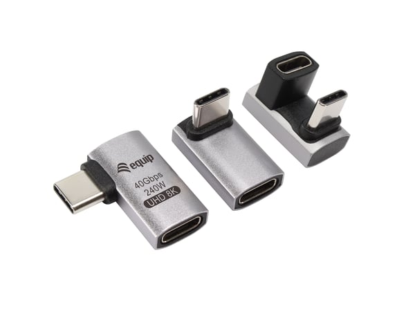 Equip 133478 kaapelin sukupuolenvaihtaja USB C Musta, Harmaa