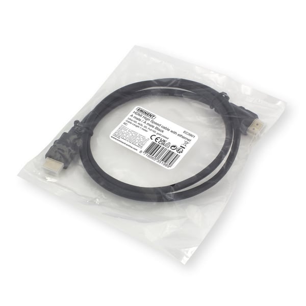Ewent EC3901 HDMI-kaapeli 1 m HDMI-tyyppi A (vakio) Musta