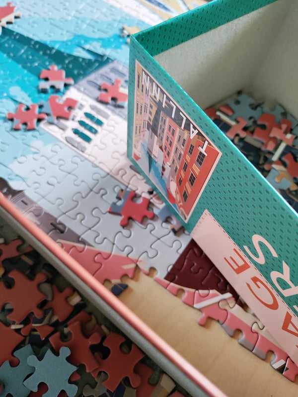 Tactic Puzzle Lovers Vintage Posters Tallinn 1000 pcs puzzle