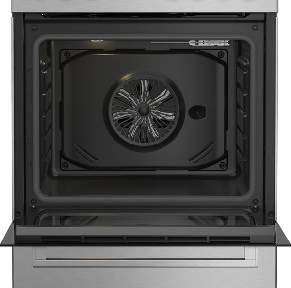 Beko FBE62130GXDN liesi Vapaasti seisova liesi Sähkö Kaasuliesi Musta