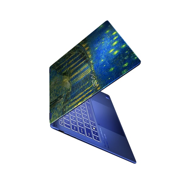 MSI Prestige 14 Flip AI+ Starry Night Over the Rhone-261FRY Copilot+ PC Intel Core Ultra X9 378H Hybrid (2-i-1) 35,6 cm (14") Pekskärm Full HD+ 32 GB LPDDR5x-SDRAM 1 TB SSD Wi-Fi 7 (802.11be) Windows 11 Home Svart, Blå