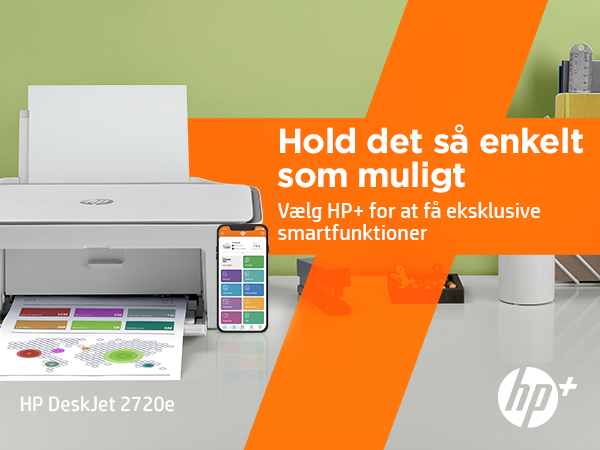 HP DeskJet 2720e Trådløst All-in-One Farve Printer, Instant Ink; Kopimaskine, scanner