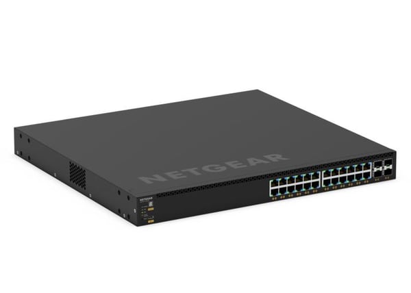 NETGEAR GSM4328 Administreret L3 Gigabit Ethernet (10/100/1000) Strøm over Ethernet (PoE) 1U Sort