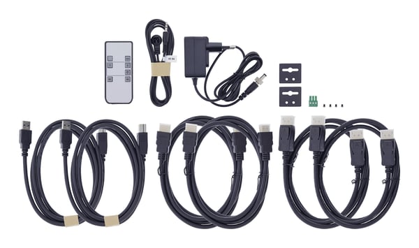 InLine 57885G KVM Switch Stativ-montering Sort