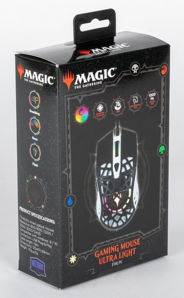 Konix KX MAGIC ULTRA LIGHT MOUSE hiiri Pelaaminen Molempikätinen USB A-tyyppi Optinen 12400 DPI