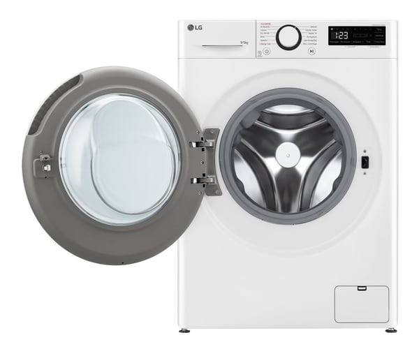 LG D2R5S09TSWW kuivaava pyykinpesukone Vapaasti seisova Edestä täytettävä Valkoinen