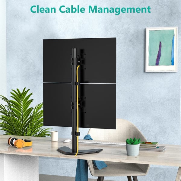 Techly ICA-LCD 2520V monitorin kiinnike ja jalusta 68,6 cm (27") Vastaanotto Musta