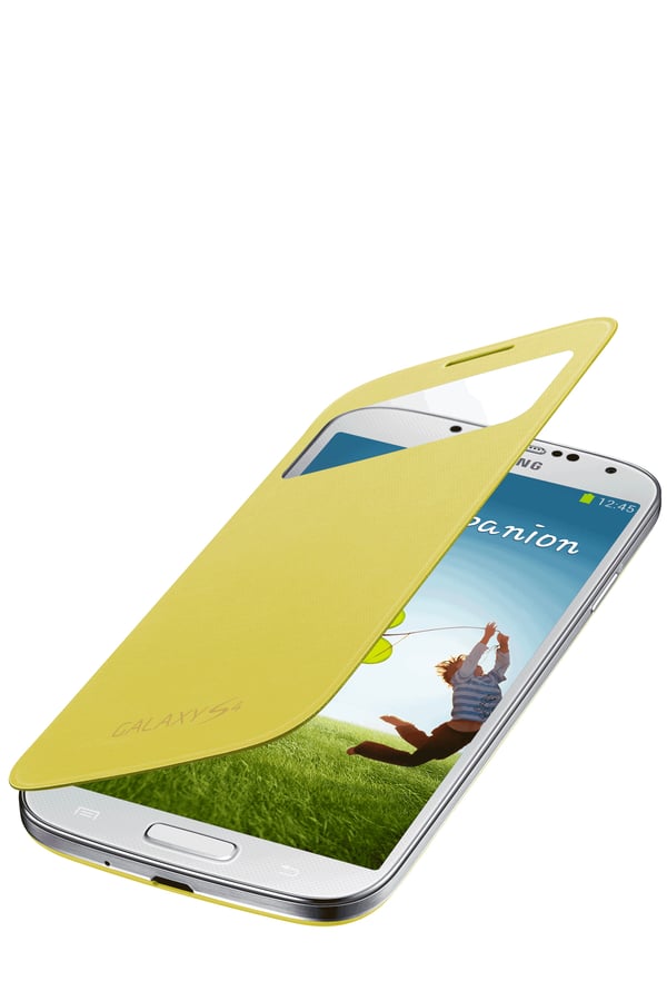 Samsung S View matkapuhelimen suojakotelo Avattava kotelo Keltainen