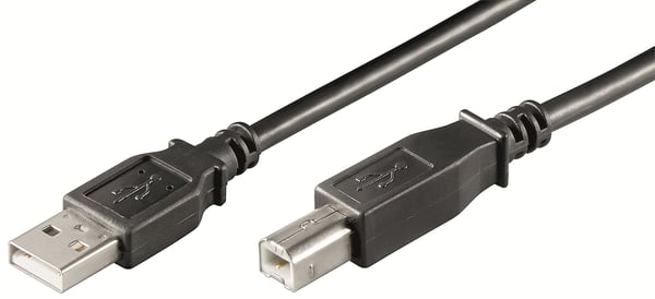 Ewent EC1005 USB-kabel USB 2.0 3 m USB A USB B 0,48 Gbit/sek. Sort