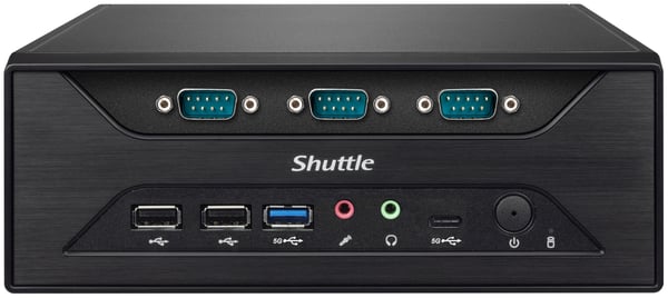 Shuttle PCM31, Triple COM port (RS232) expansion module for XH Slim-PC series seriella kablar Svart, Silver 3 x COM