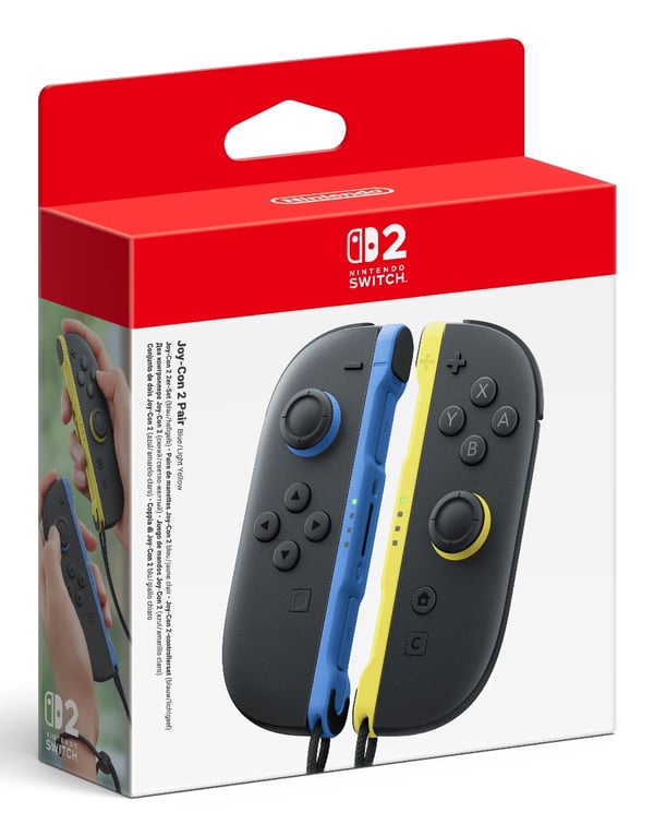 Nintendo Joy-Con 2 Sort, Blå, Gul Bluetooth Gamepad Analog/digital Nintendo Switch 2