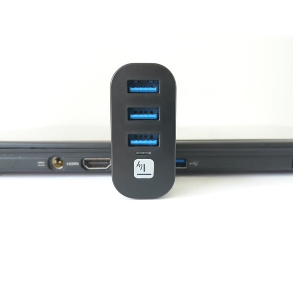 Techly IUSB3-HUB3-ROTB gränssnittshubbar USB 3.2 Gen 1 (3.1 Gen 1) Type-A 5000 Mbit/s Svart