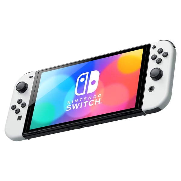 Nintendo Switch OLED bærbar spilkonsol 17,8 cm (7") 64 GB Berøringsskærm Wi-Fi Sort, Hvid