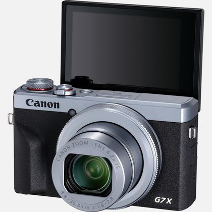 Canon PowerShot G7 X Mark III Kompakt kamera 20,1 MP CMOS 5472 x 3648 pixel Sort, Sølv