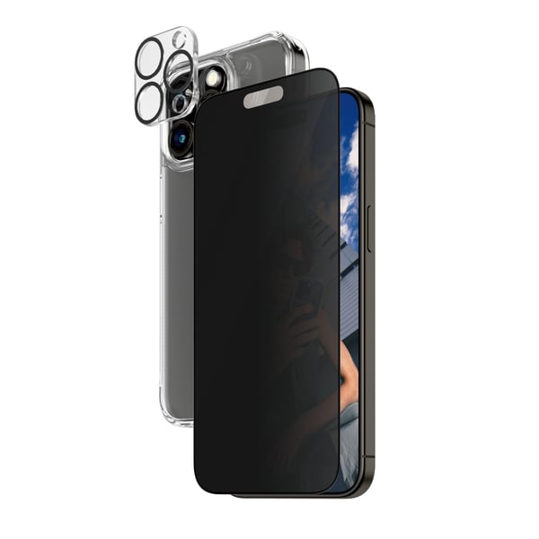 PanzerGlass ® 3-in-1 Privacy Bundle iPhone 15 Pro Max Kirkas näytönsuoja Apple 1 kpl