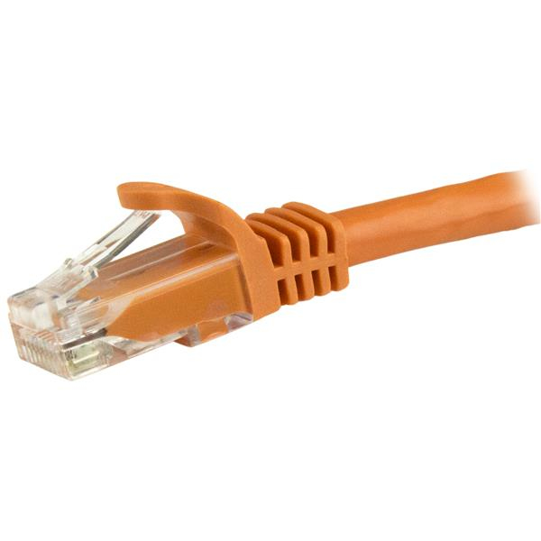 StarTech.com 1,5 m CAT6-kabel - Patchkabel - orange - Snagless - Patch-kabel - RJ-45 (M)