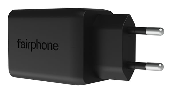 Fairphone ACCHAR-404-WW1 oplader til mobil enhed Universel Sort Vekselstrøm Hurtig opladning Indendørs