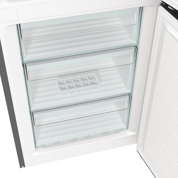 Gorenje NRK61CS2XL4 Fritstående 300 L Grå, Rustfrit stål, Mørkegrå