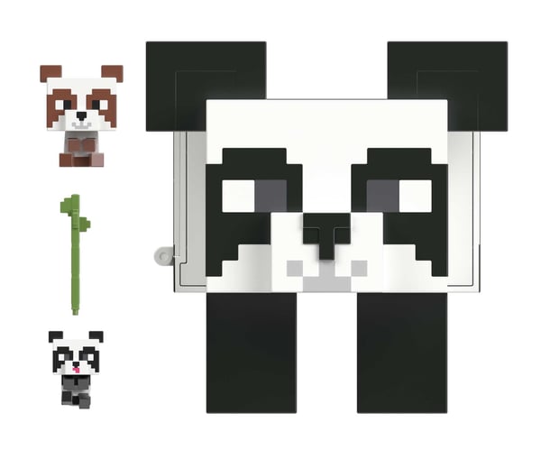 Minecraft MOB HEAD MINIS PANDA PLAYHOUSE Lekset