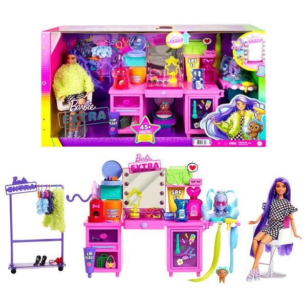 Barbie Extra Doll & Vanity Playset