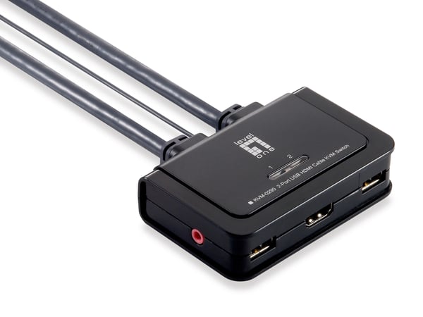 LevelOne KVM-switch 2 PC HDMI+USB