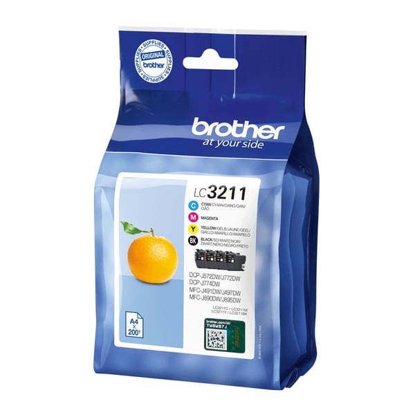 Brother LC3211 Value Pack - 4-pak - Sort, Gul, Cyan, Magenta