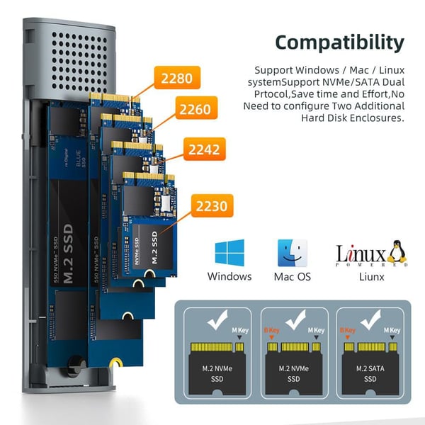 CoreParts MSUB3304 drevkabinet HDD/SSD kabinet Sort