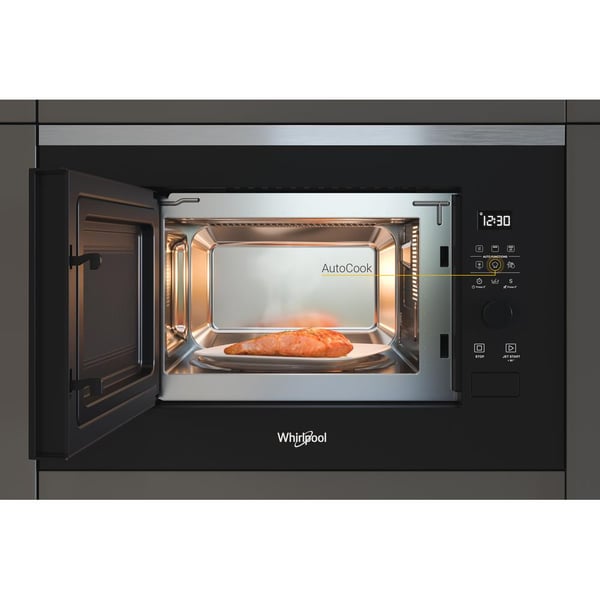 Whirlpool WMF201G Svart, Rostfritt stål Grillmikrovågsugn Inbyggd 20 l 800 W