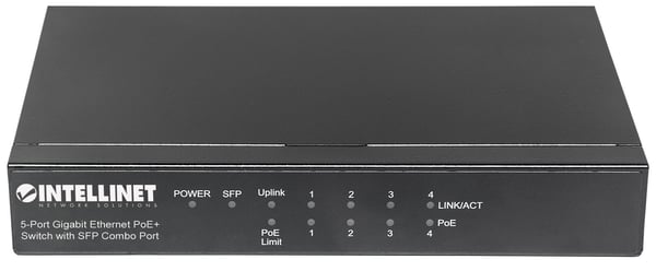 Intellinet 561174 netværksswitch Gigabit Ethernet (10/100/1000) Strøm over Ethernet (PoE) Sort