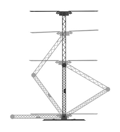 Hama 00220853 tv-beslag 165,1 cm (65") Sort
