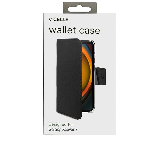 Celly WALLY1070 mobiltelefon etui 16,8 cm (6.6") Tegnebogsetui Sort